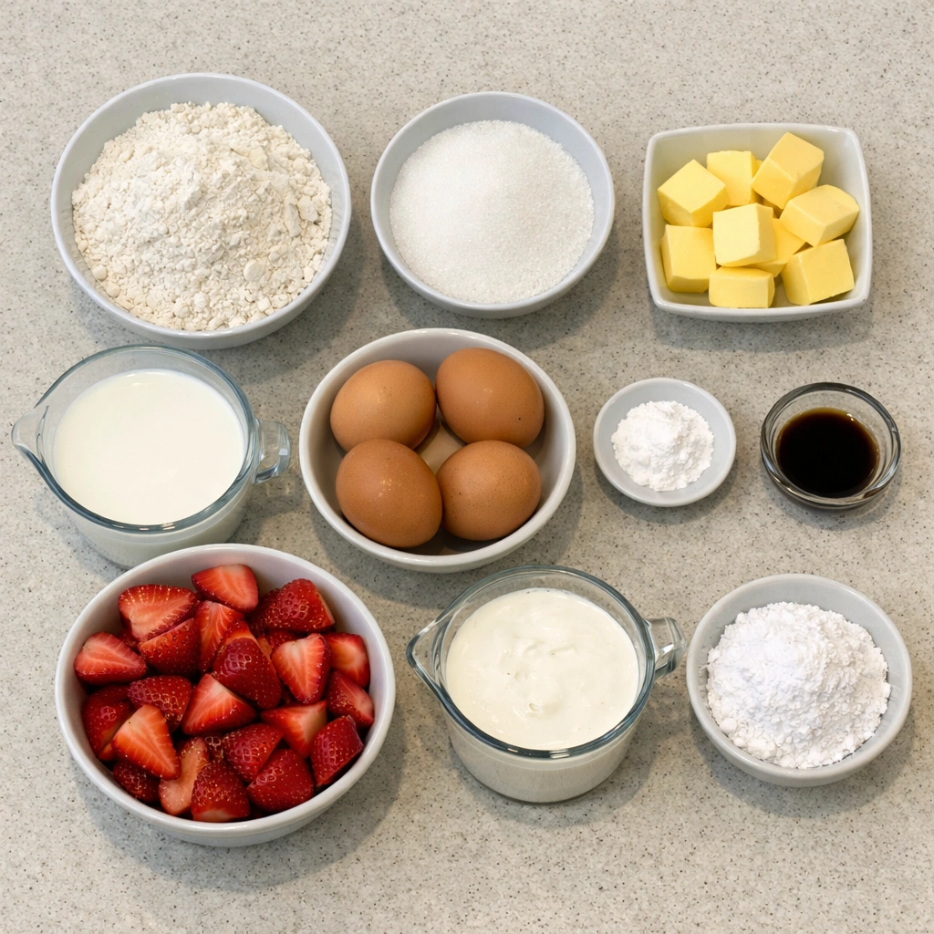 Strawberry Cream Cake