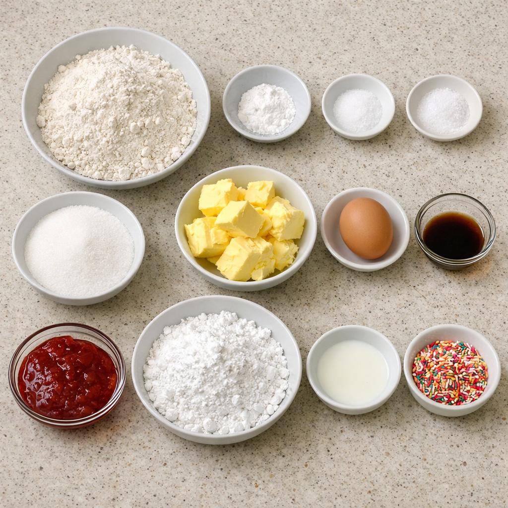 Strawberry Pop Tart Sugar Cookies