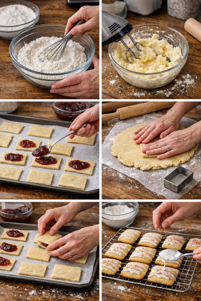 Strawberry Pop Tart Sugar Cookies