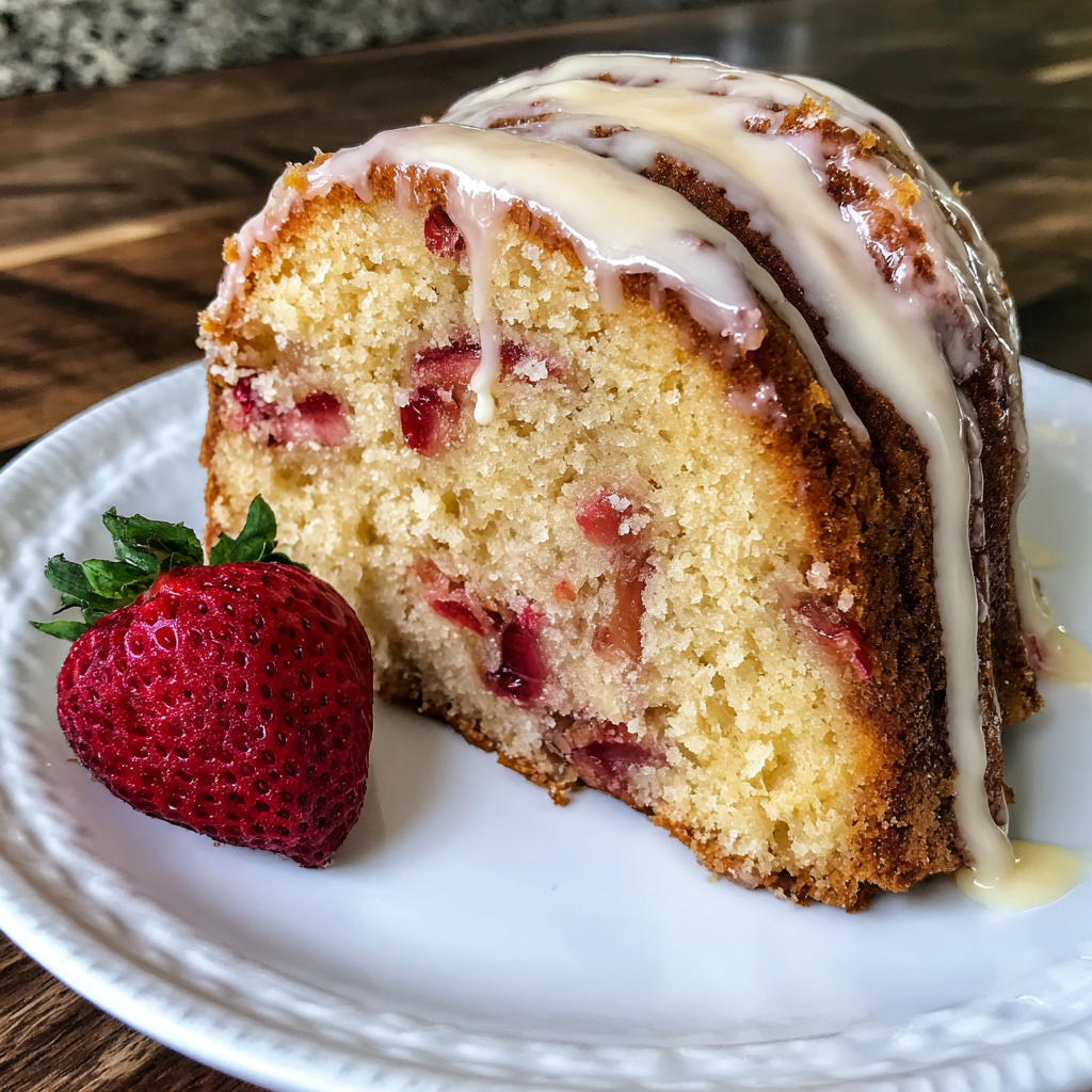 Strawberry Pound Cake