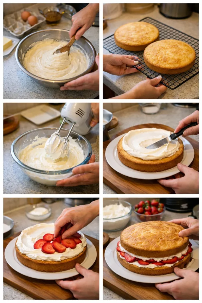 Strawberry Shortcake Cake