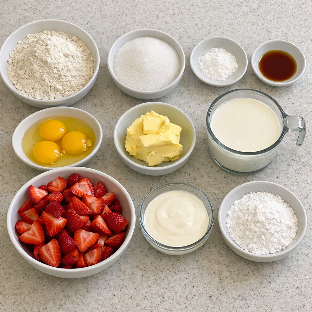 Strawberry Shortcake Cake
