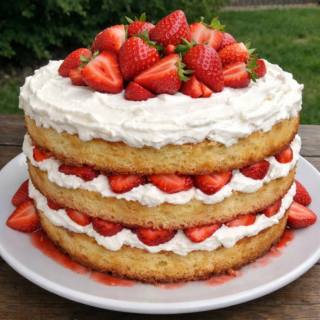 Strawberry Shortcake Layer Cake