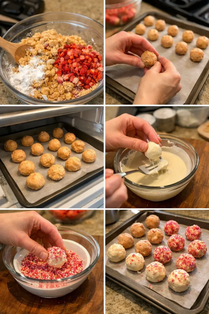 Strawberry Shortcake Truffles