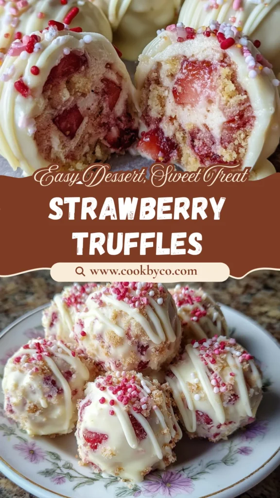 Strawberry Shortcake Truffles