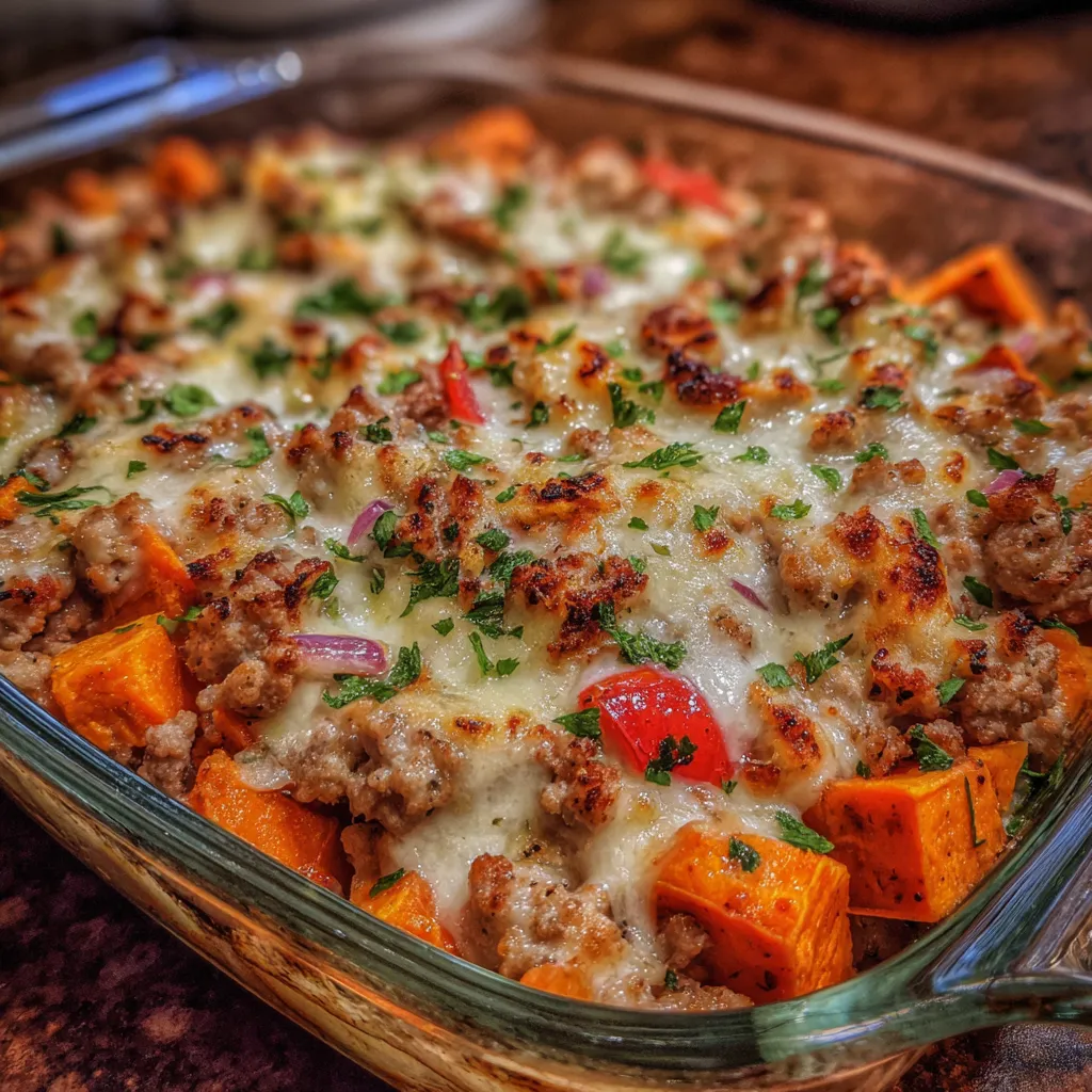 High fiber turkey sweet potato dish