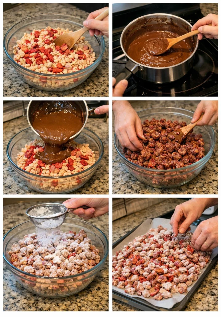 Sweet Strawberry Shortcake Puppy Chow