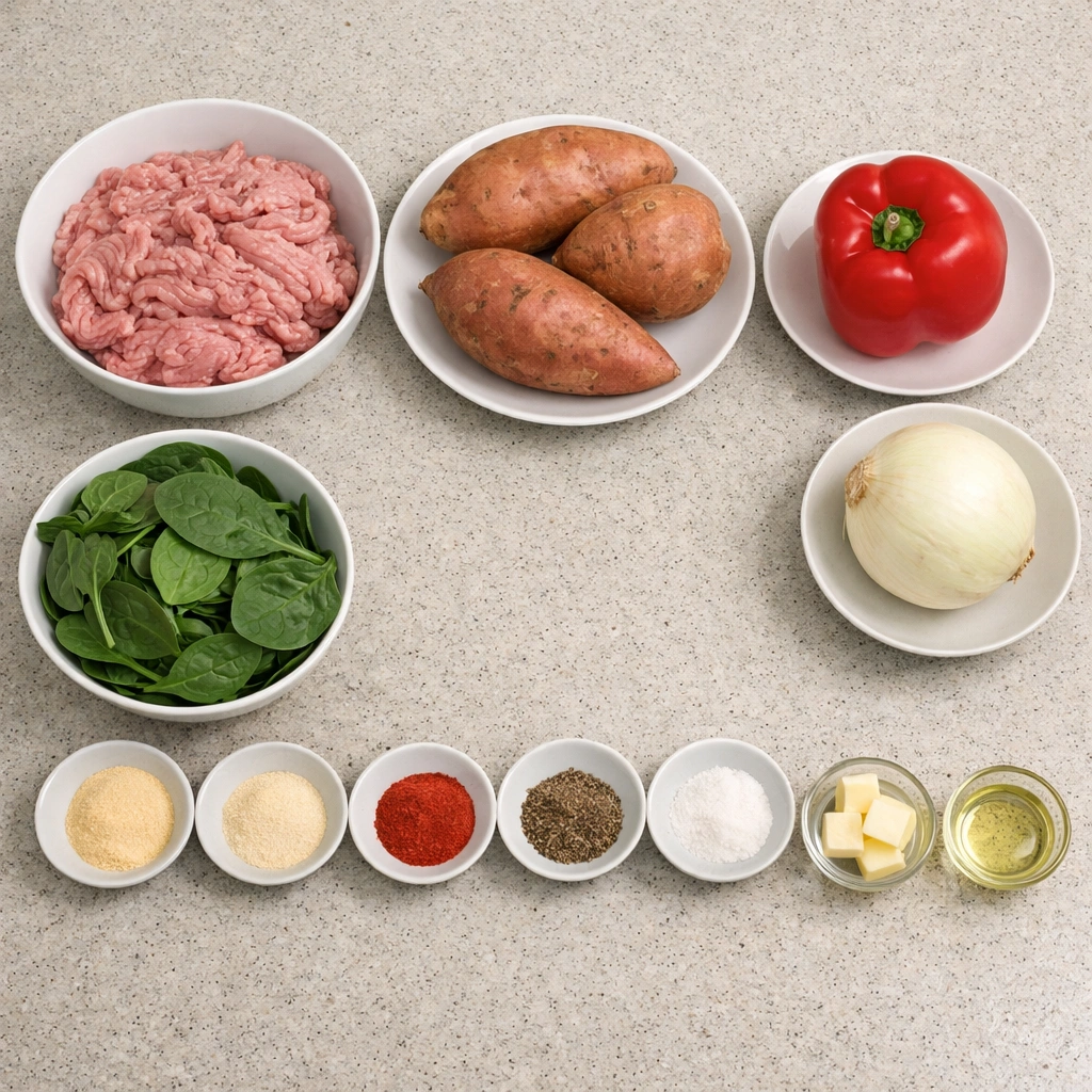 Turkey Bacon Sweet Potato Bake