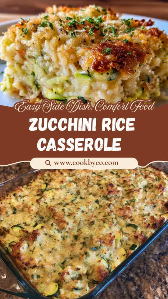 Zucchini Rice Stuffing Casserole