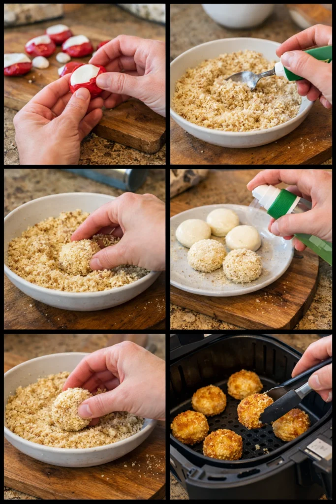 Air Fried Babybel Cheese