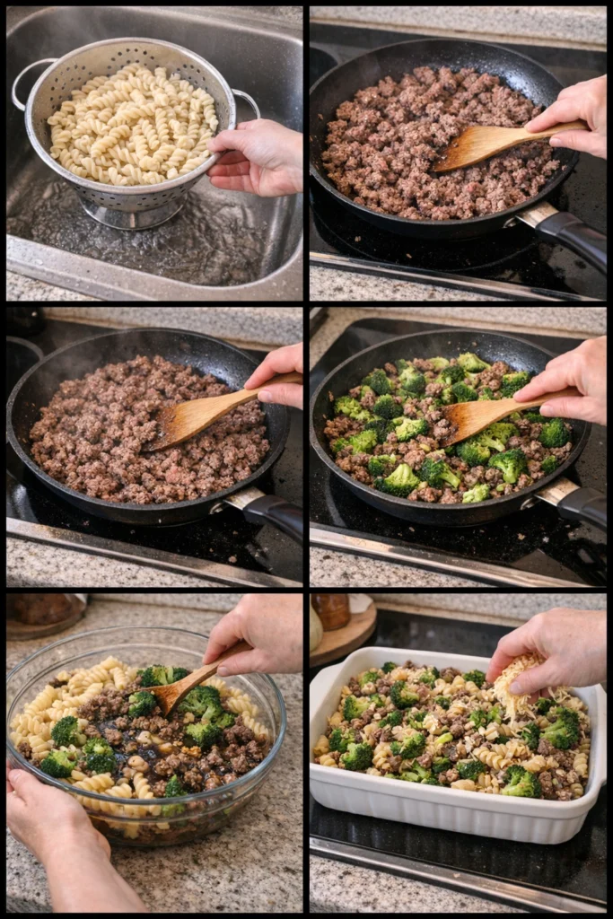 Beef and Broccoli Pasta Bake