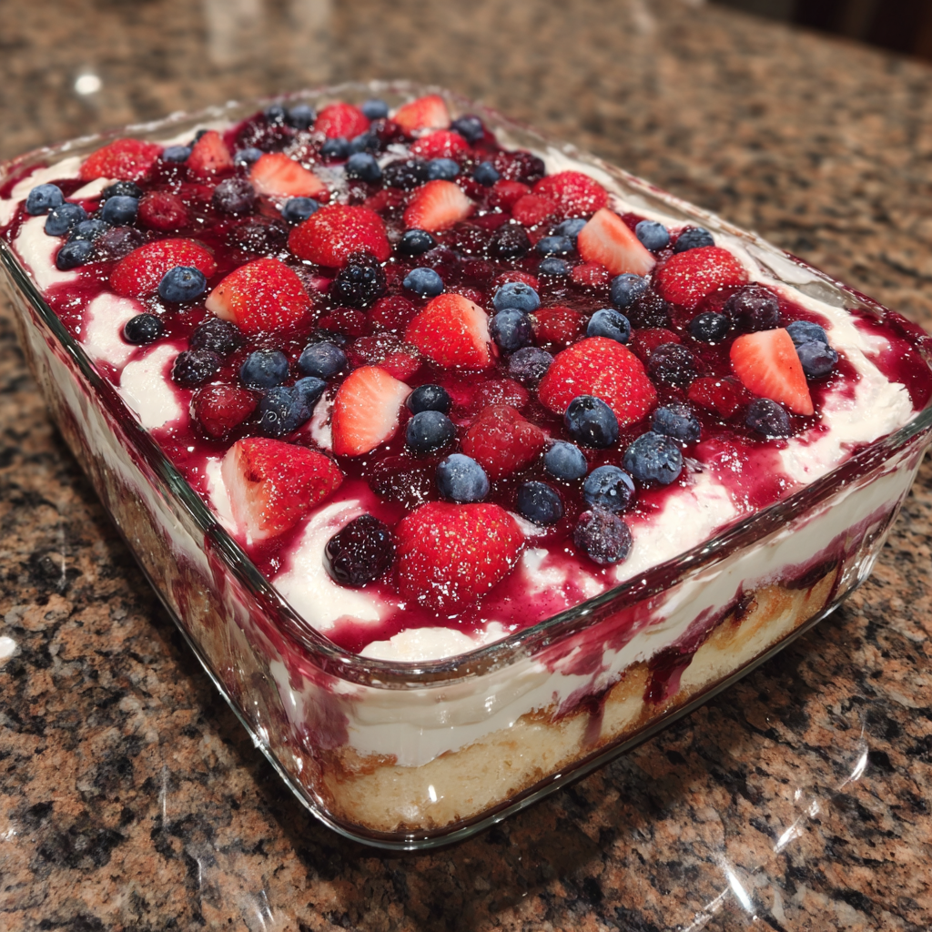Berry Poke Cake
