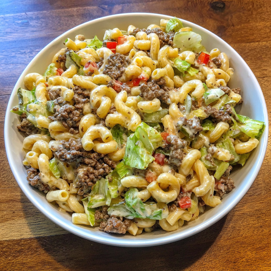 Big Mac Pasta Salad
