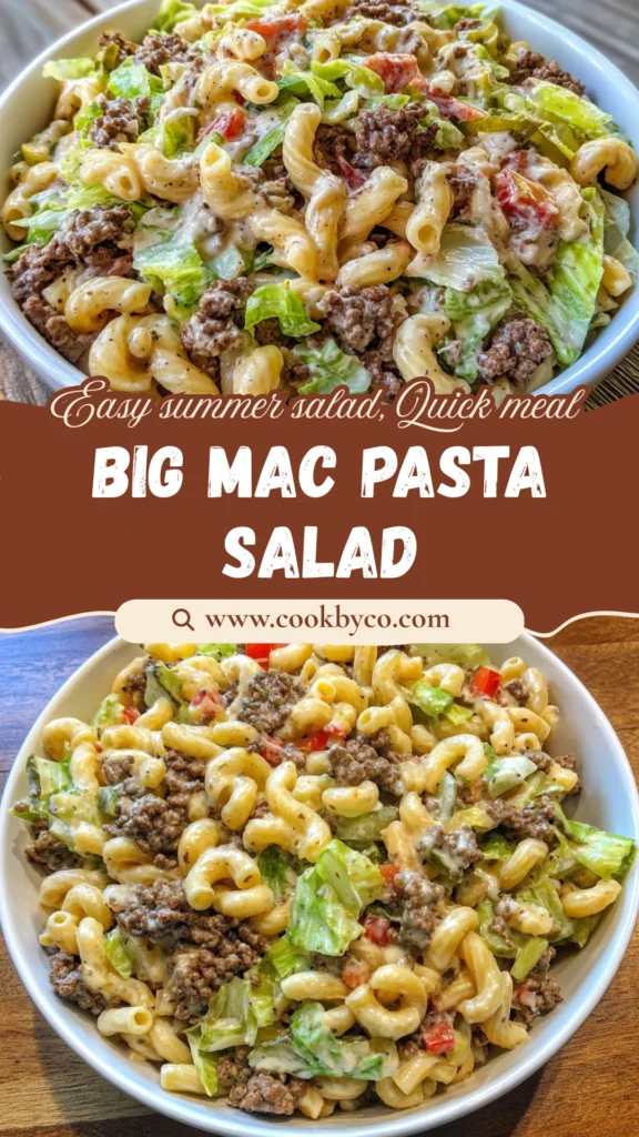 Big Mac Pasta Salad