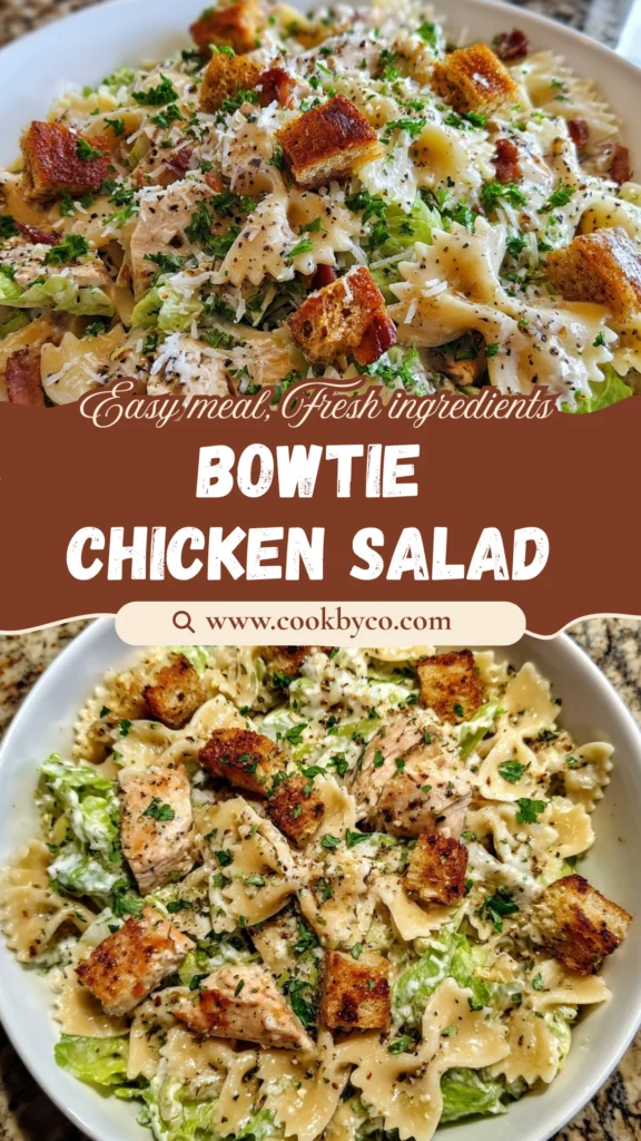 Bowtie Chicken Caesar Salad