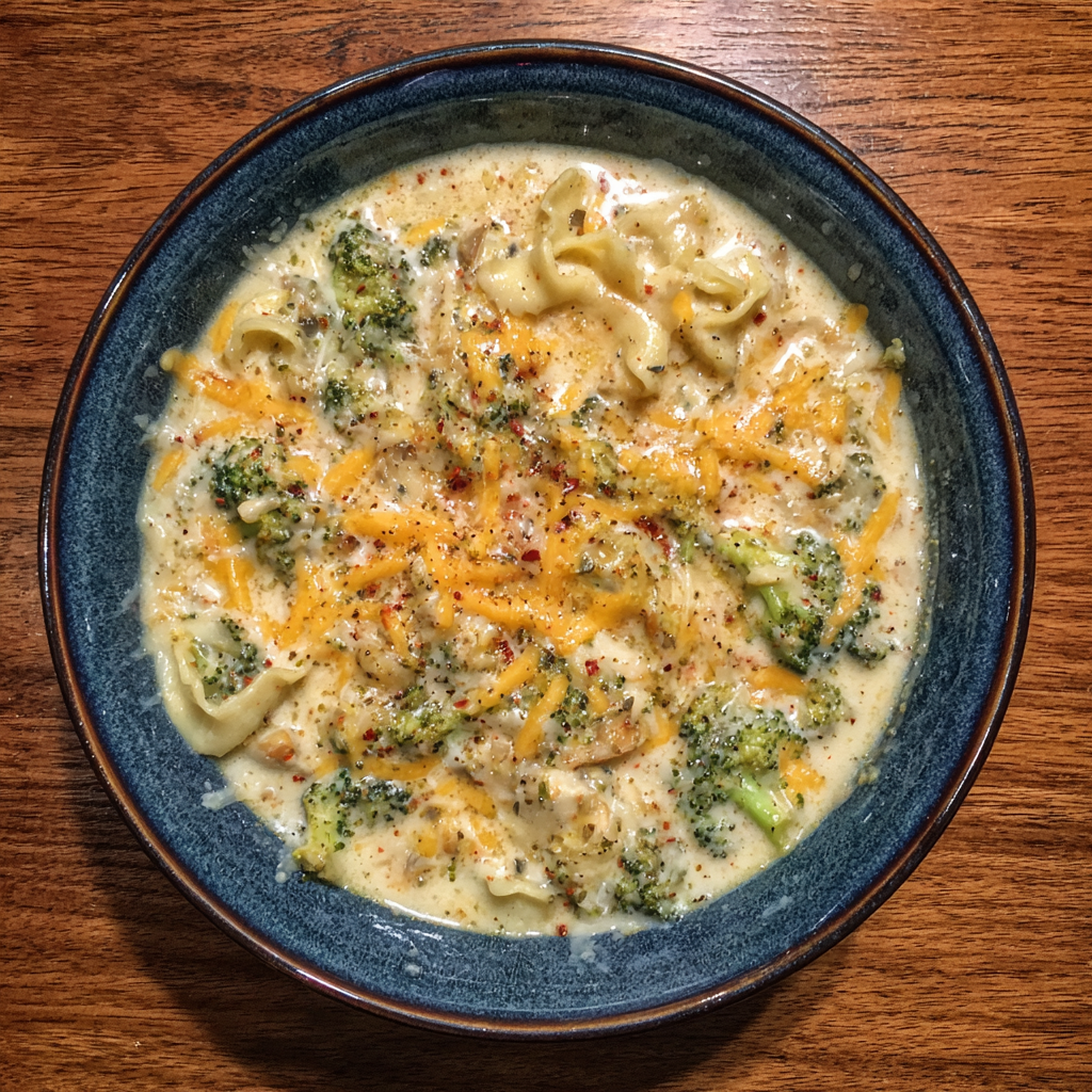 Broccoli Cheddar Lasagna Soup