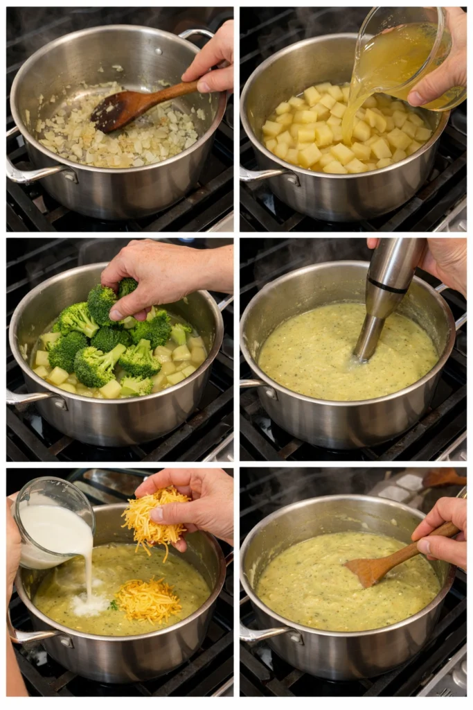 Broccoli Potato Cheese Soup