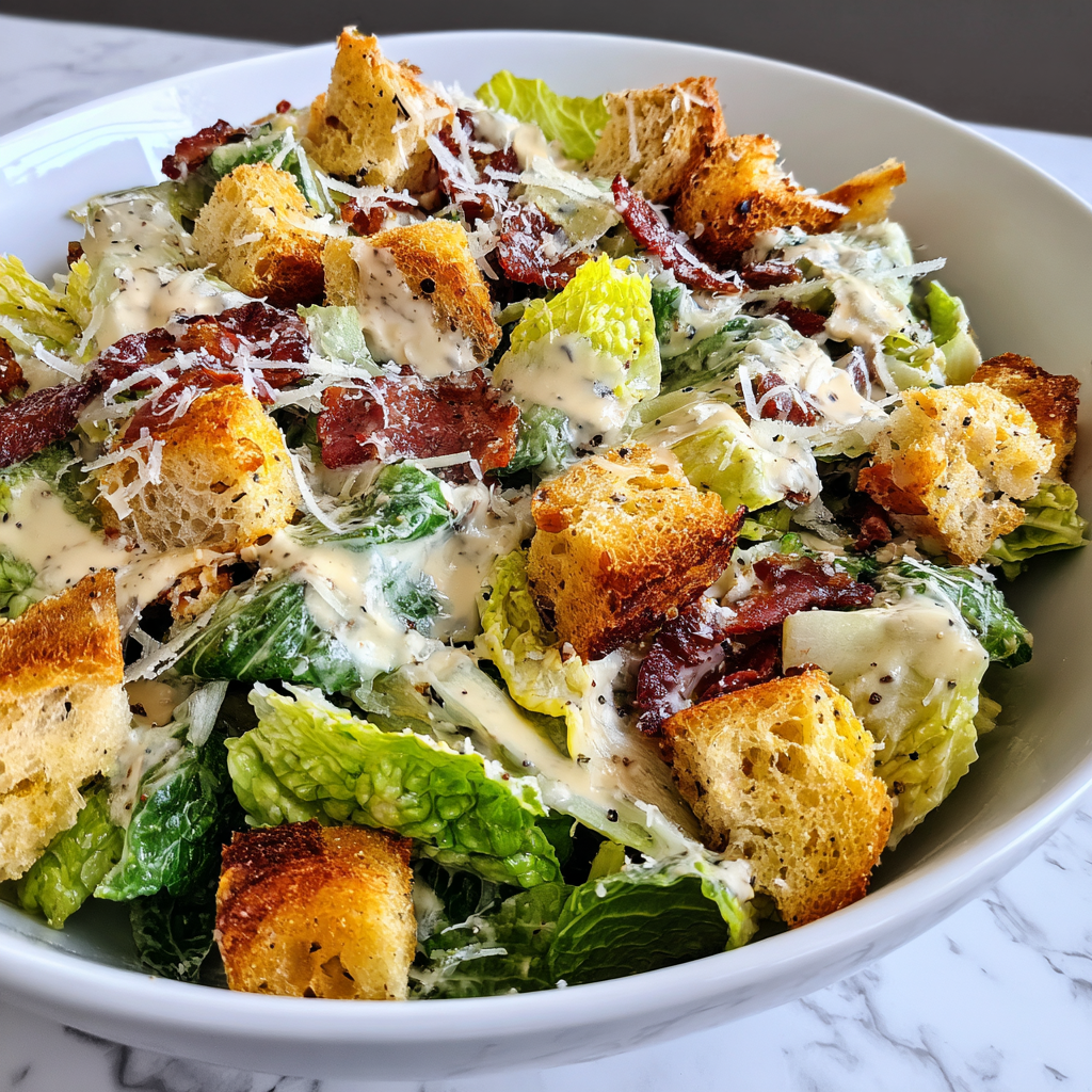 Caesar Salad with Homemade Dressing