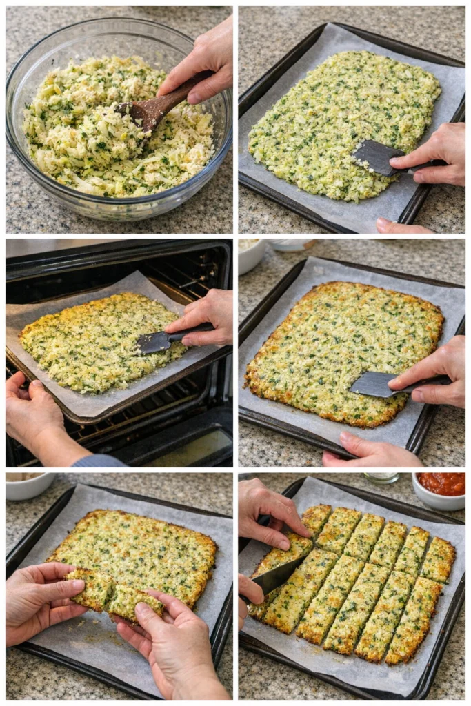Cheesy Zucchini Breadsticks