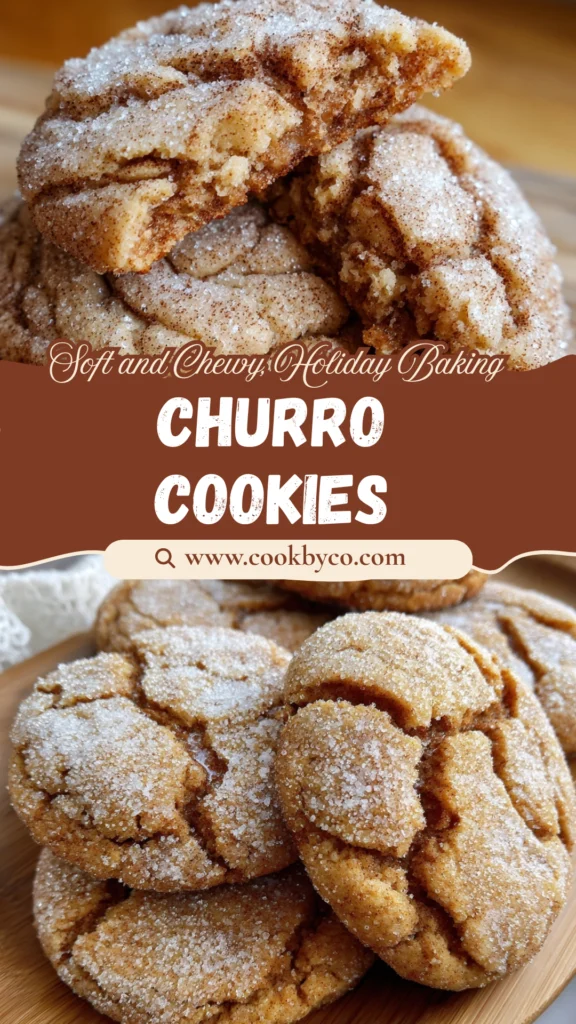 Chewy Churro Crinkle Cookies