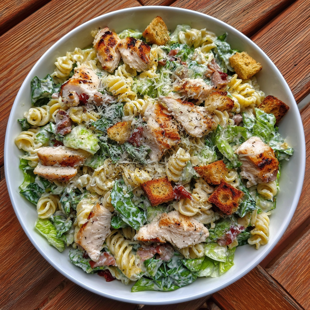 Chicken Caesar Pasta Salad