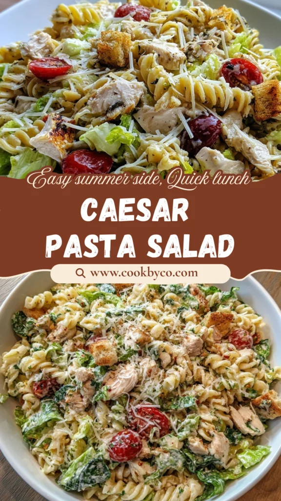 Chicken Caesar Pasta Salad