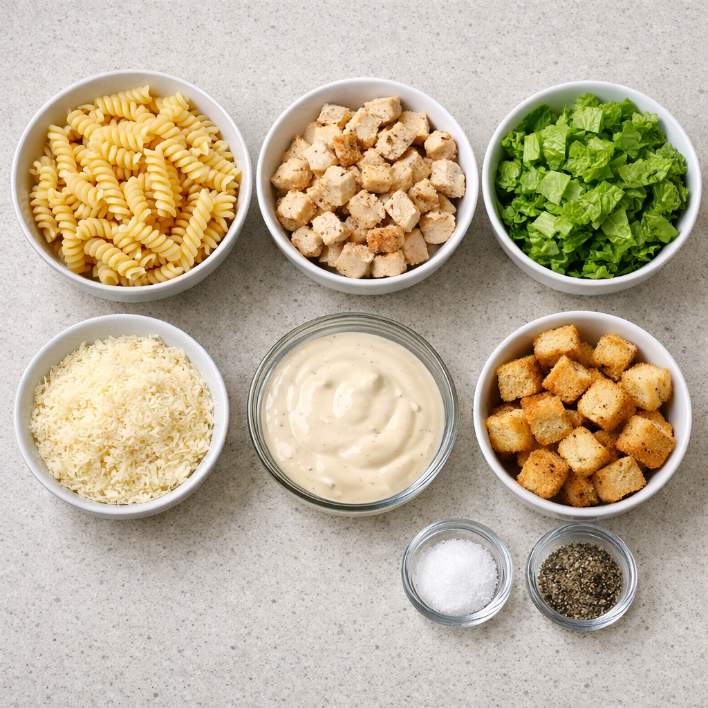 Chicken Caesar Pasta Salad