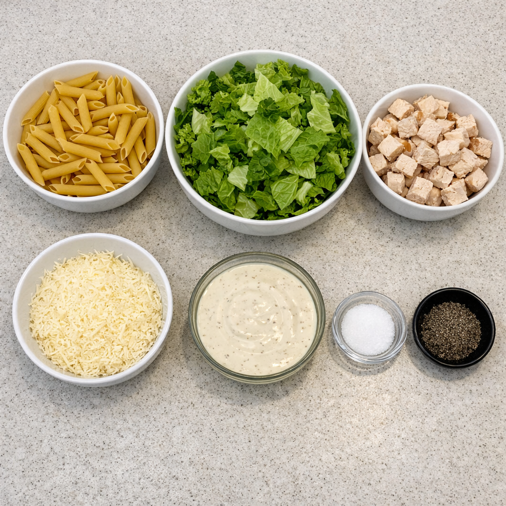 Chicken Caesar Pasta Salad