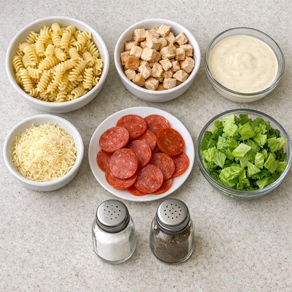 Chicken Caesar Pasta Salad