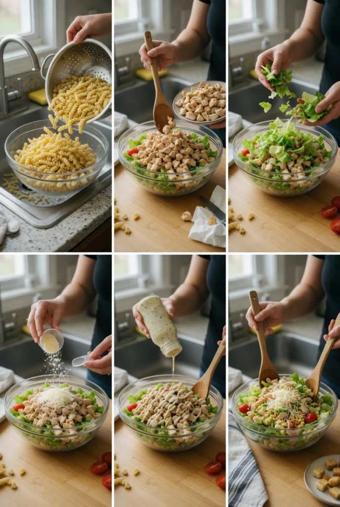 Chicken Caesar Pasta Salad