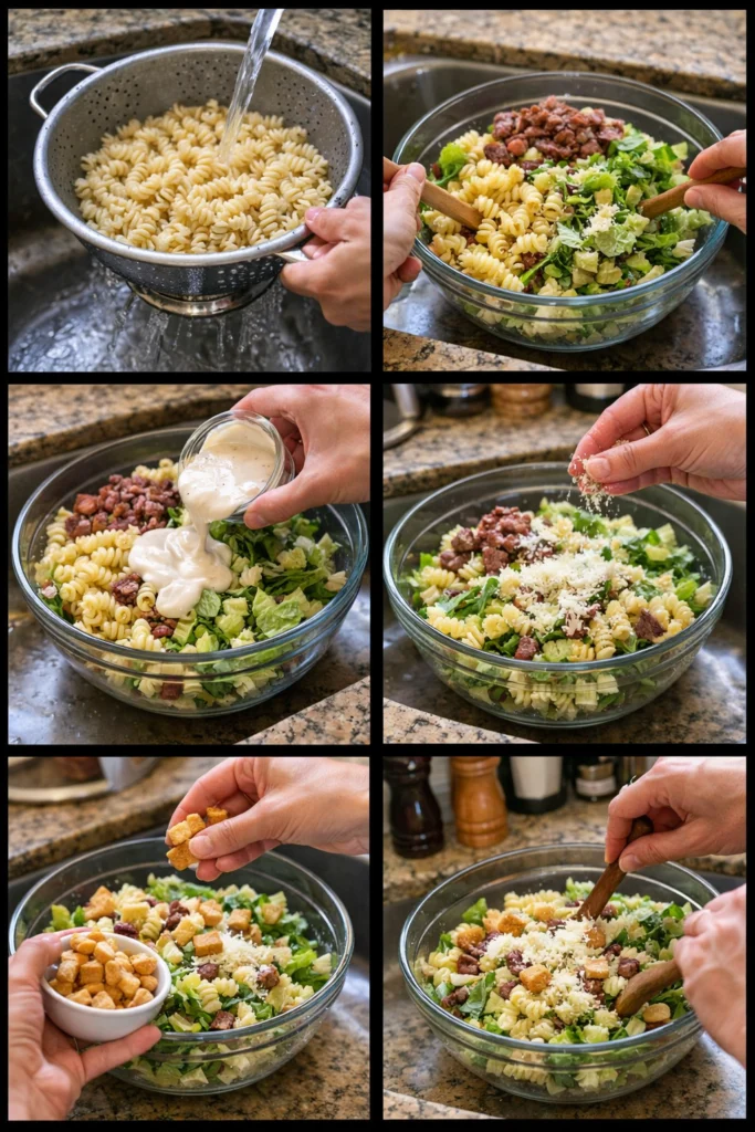 Chicken Caesar Pasta Salad