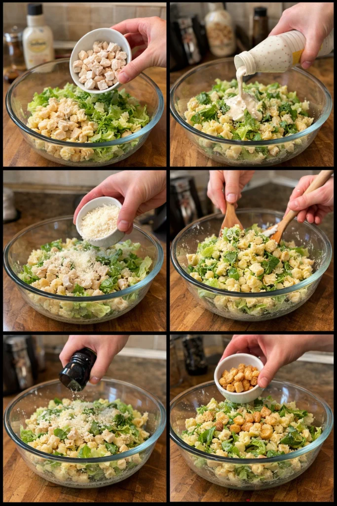 Chicken Caesar Pasta Salad