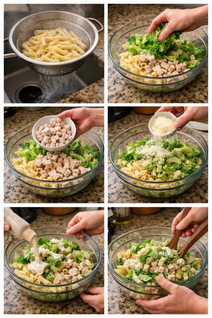 Chicken Caesar Pasta Salad