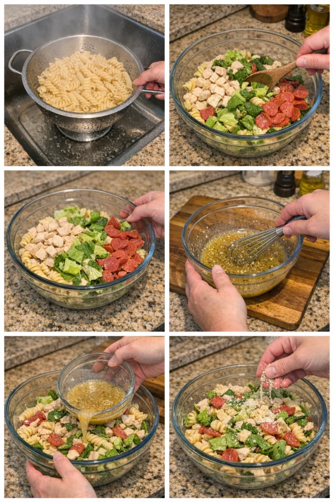Chicken Caesar Pasta Salad