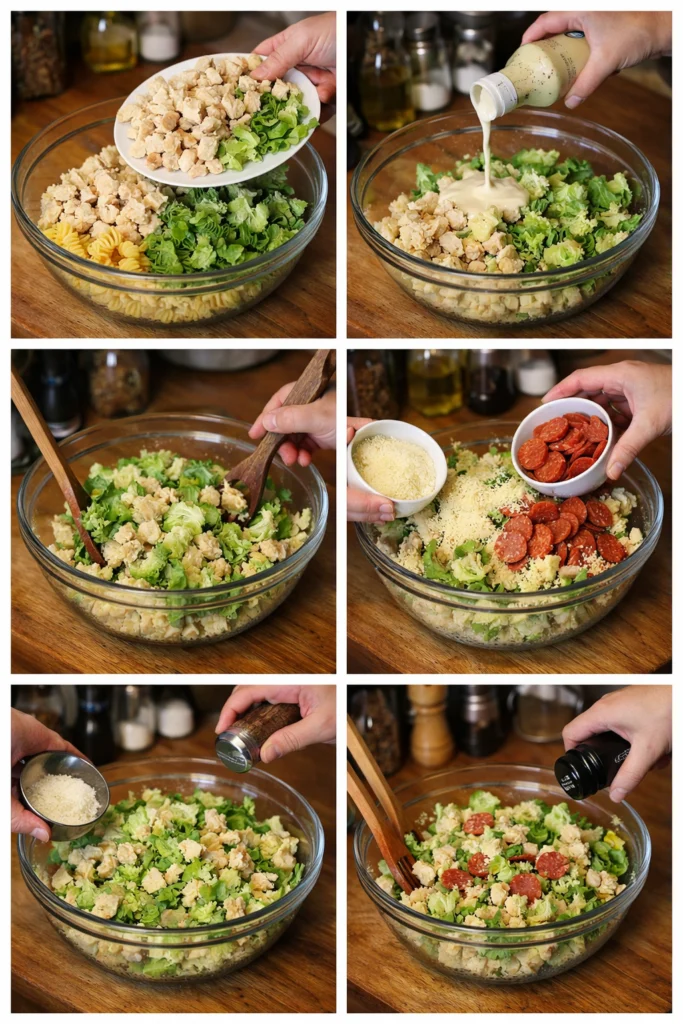 Chicken Caesar Pasta Salad