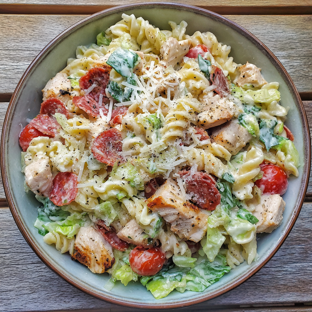 Chicken Caesar Pasta Salad