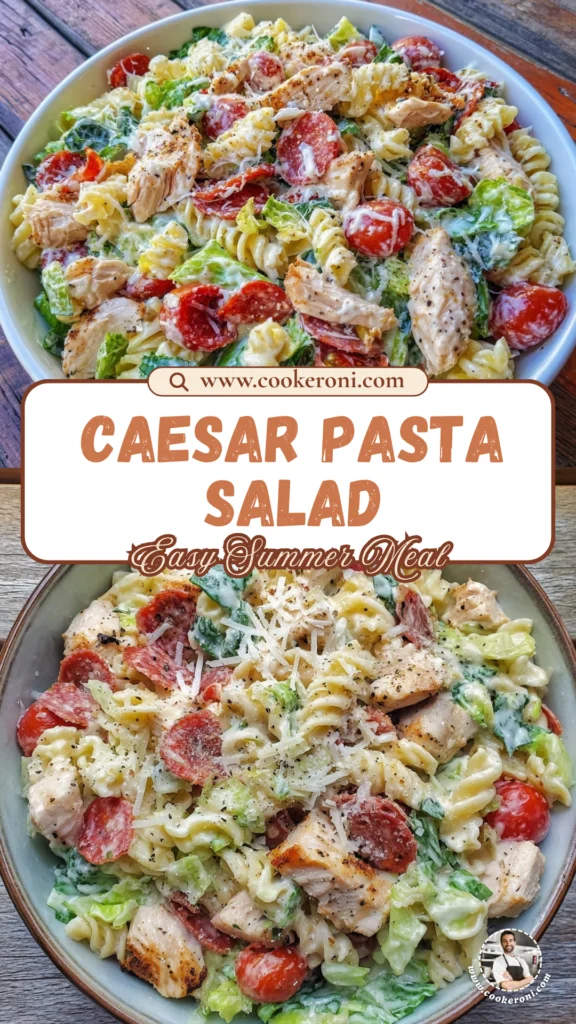 Chicken Caesar Pasta Salad