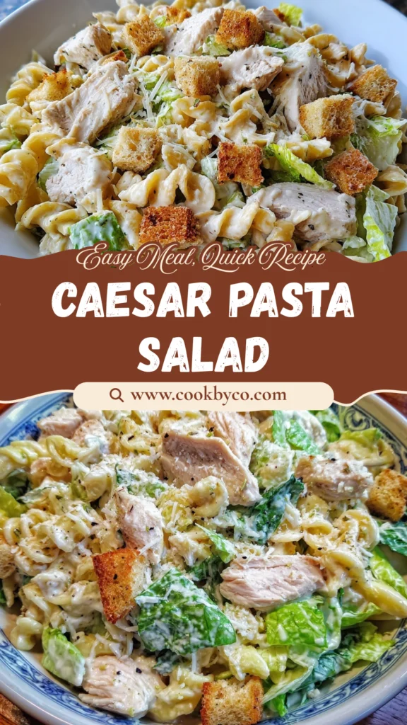 Chicken Caesar Pasta Salad
