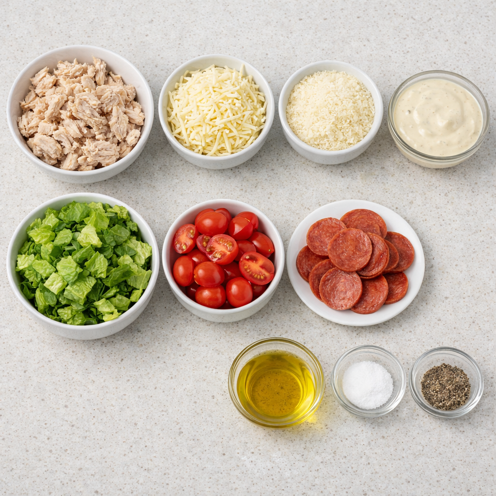 Chicken Caesar Salad Pizza