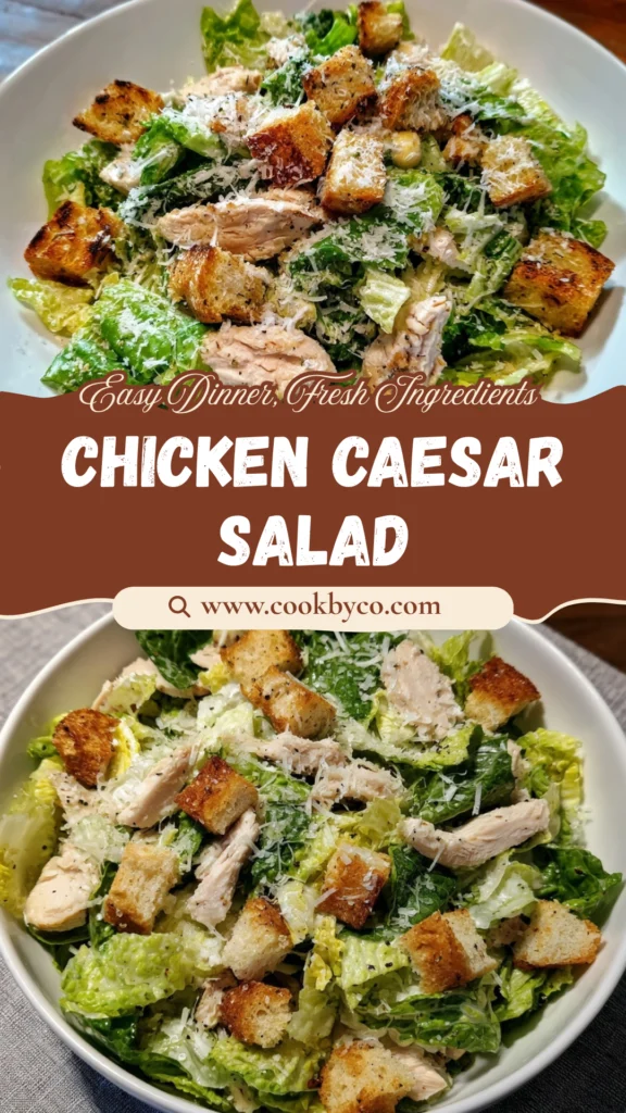 Chicken Caesar Salad with Croutons