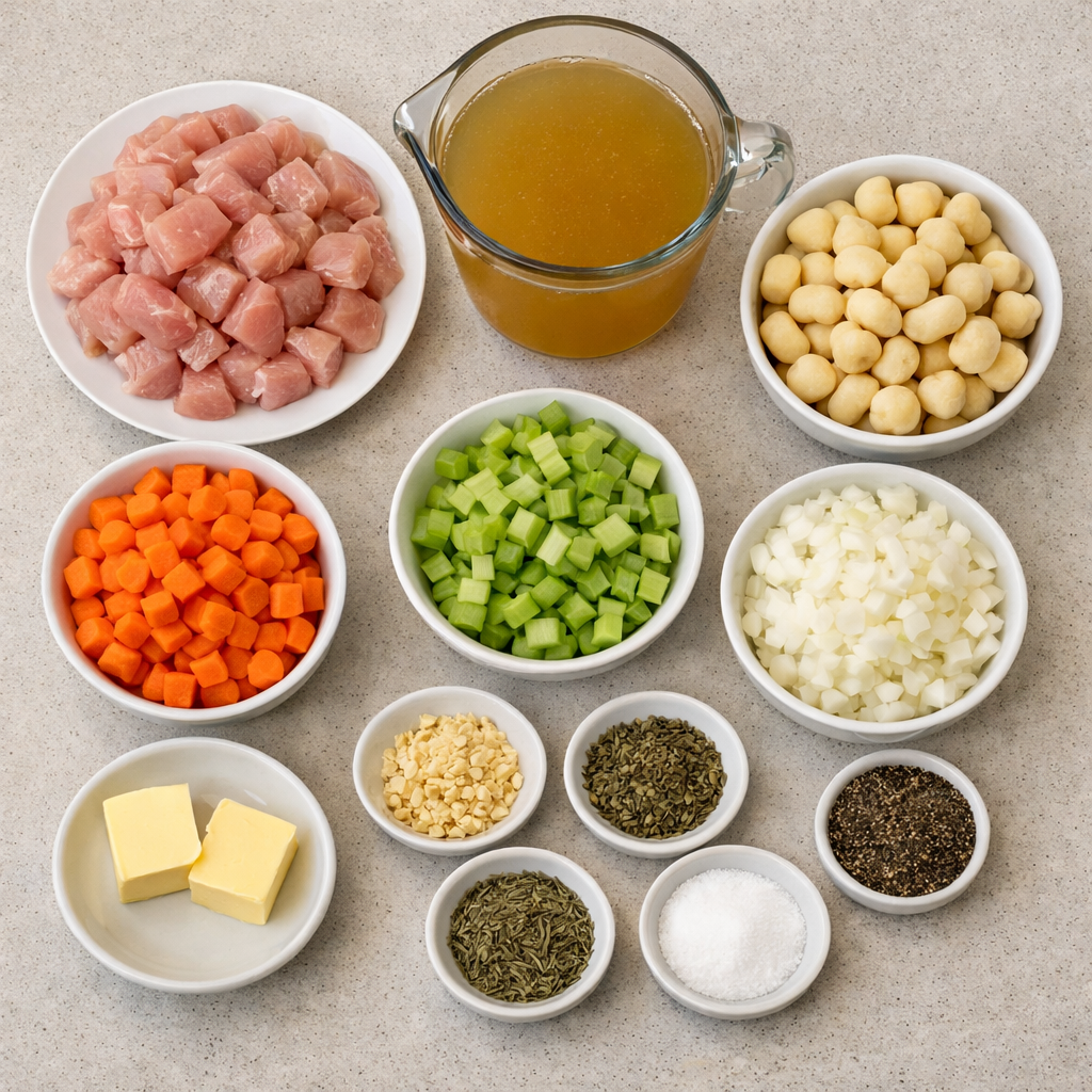 Chicken and Dumplings with Gnocchi