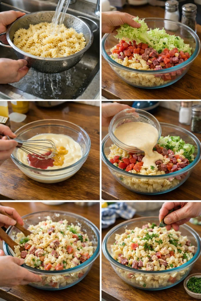 Club Sandwich Pasta Salad Bowl