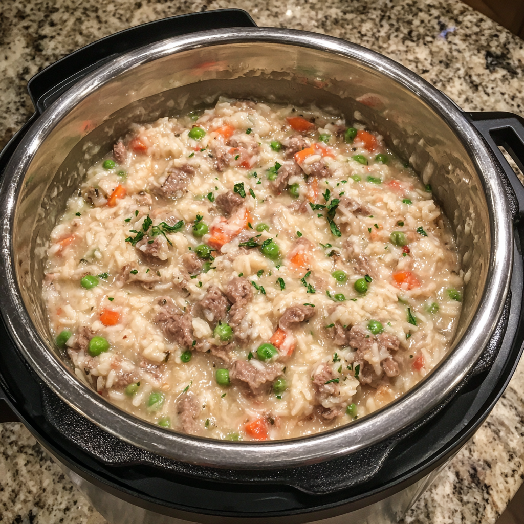 Instant Pot Creamy Beef and Rice: Easy One-Pot Dinner for Busy Nights
