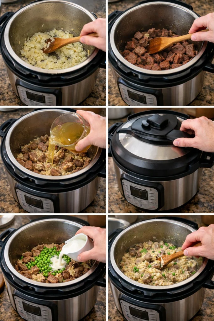 Creamy Beef and Rice