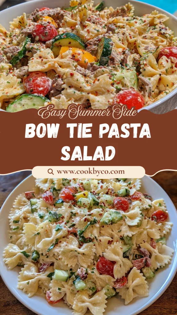 Creamy Bow Tie Pasta Salad