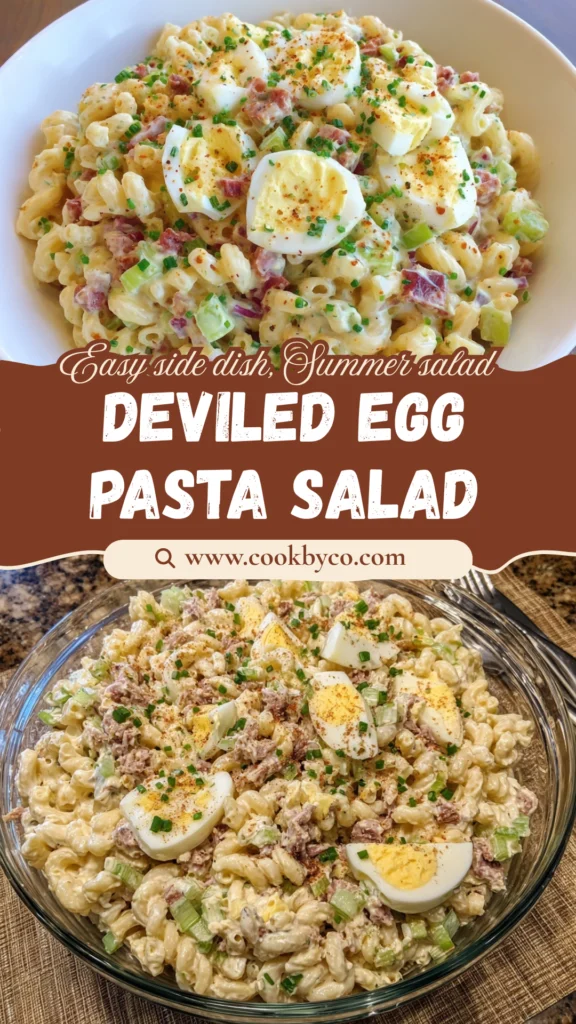 Creamy Deviled Egg Pasta Salad