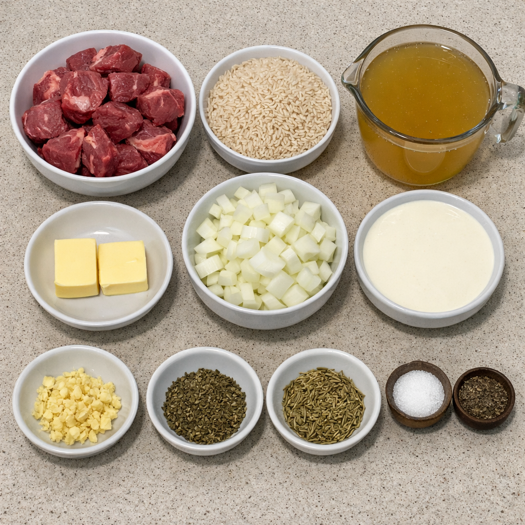 Creamy Herb Beef & Basmati Rice