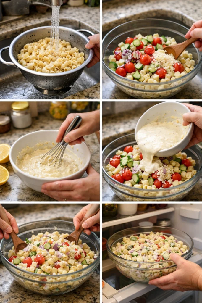 Creamy Lemon Parmesan Pasta Salad