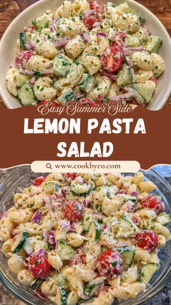 Creamy Lemon Parmesan Pasta Salad