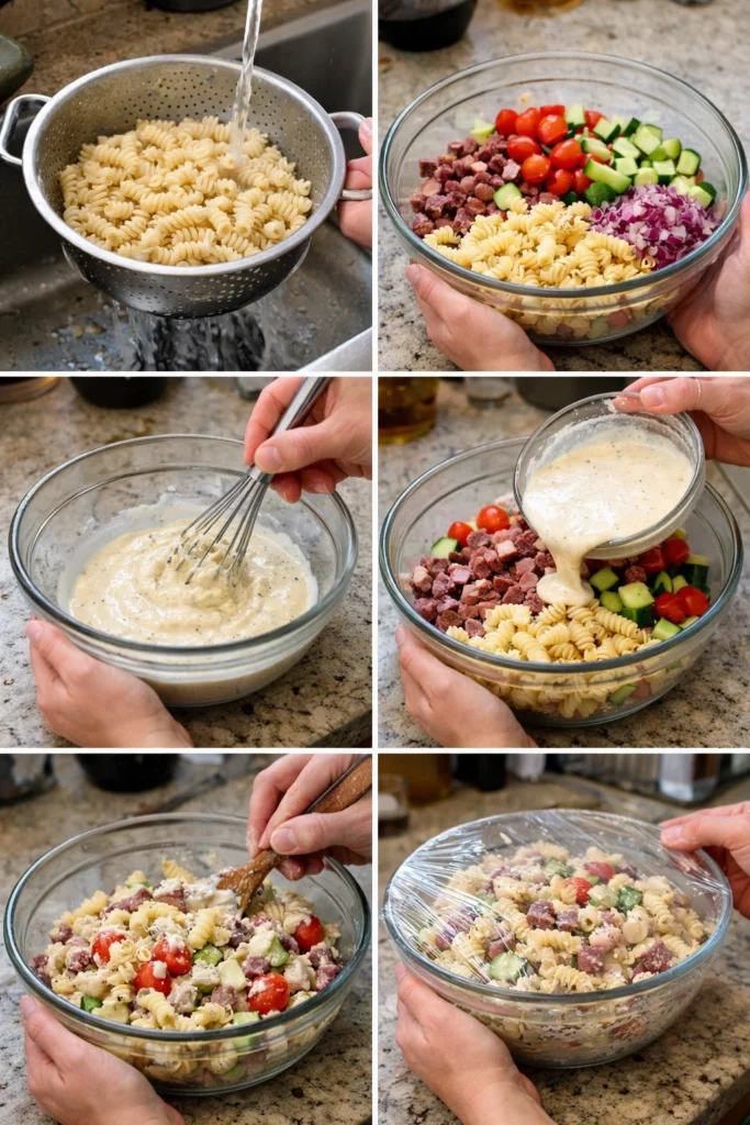 Creamy Pasta Salad with Smoked Beef